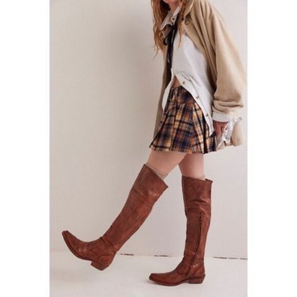 Free People Maggie Over-the-Knee Tailored Boots - Picture 1 of 15